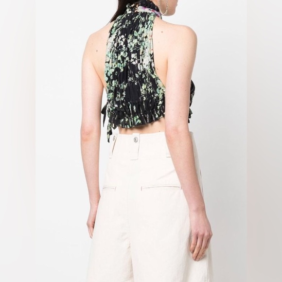 Sabina Musayev Pleated Halterneck Top Small - Picture 14 of 16